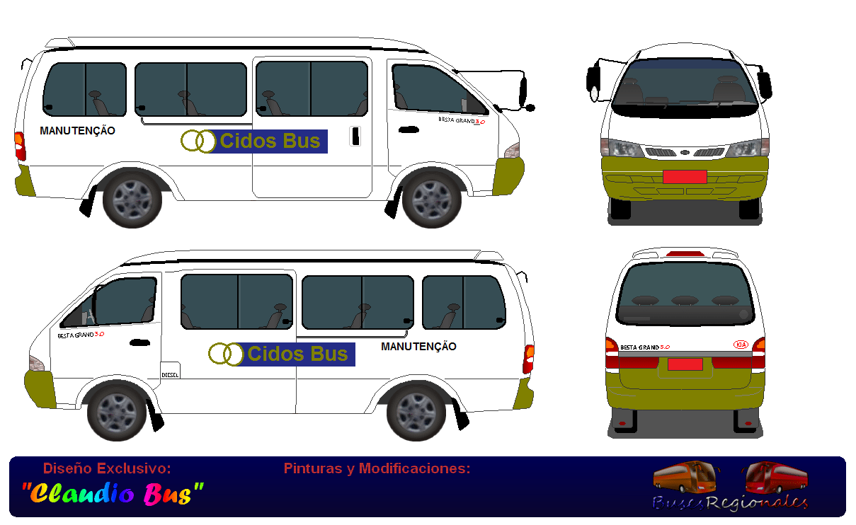 Desenhos De Ãnibus Do Brasil  A Van De ManutenÃ§Ã£o Da Cidos Bus